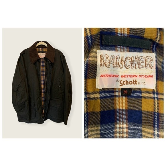 Schott NYC Waxed Cotton Jacket (2XL) - Picture 5 of 6